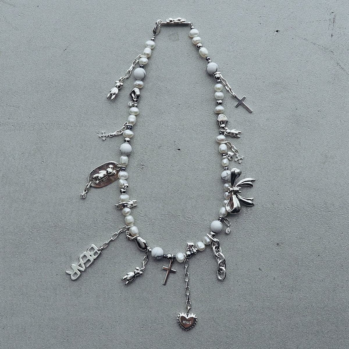 pearl combination necklace